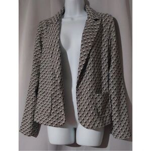 Atmosphere Black and White Patterned Blazer